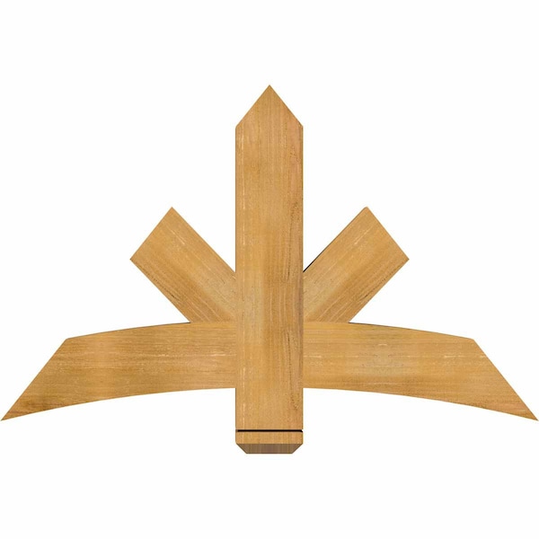 Ekena Millwork Alberta Rough Sawn Timber Gable Bracket, Western Red Cedar, 48"W x 30"H x 4"D x 6"F, 15/12 Pitch GBW048X30X0406ALB00RWR - main